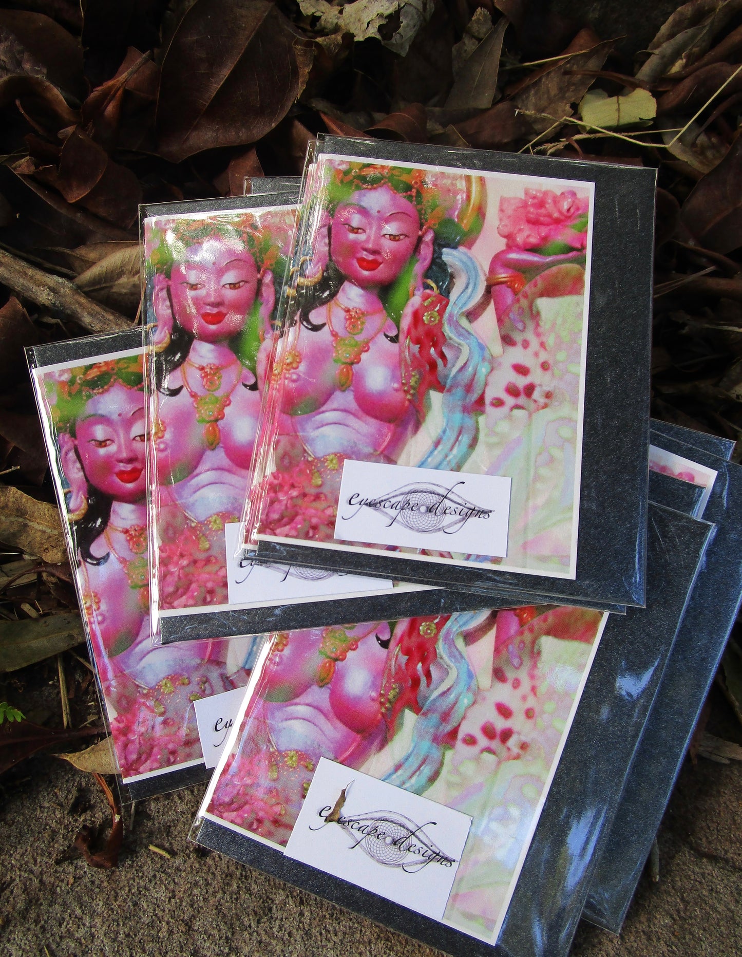 greeting cards ~ buddhist goddess art print ~ small
