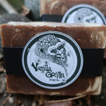 Vanilla Gorilla ~ Caramel Swirl handmade nourishing bar soap