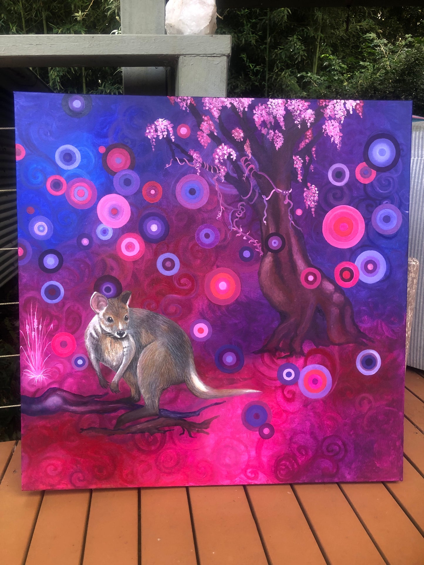 Pademelon Palace - original Art - oil on canvas