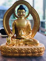 Medicine Buddha Statue - Gold