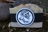 Lavender light soap bar w/purple clay vanilla gorilla label