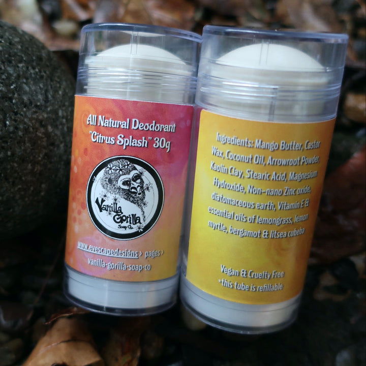 'Citrus Splash'~ natural, gentle & long lasting citrus scented deodorant