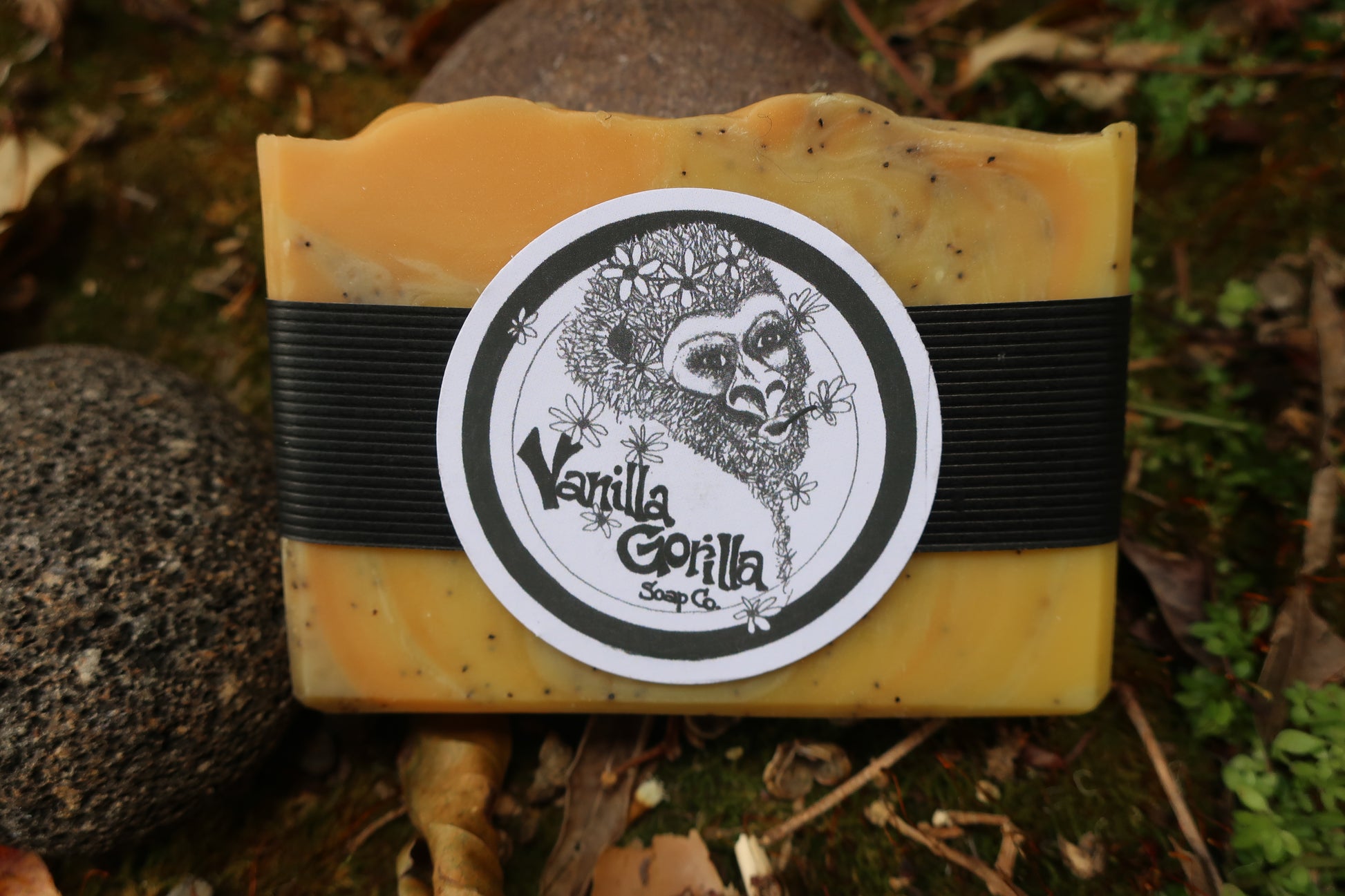 Orange zest soap bar w/exfoliant vanilla gorilla