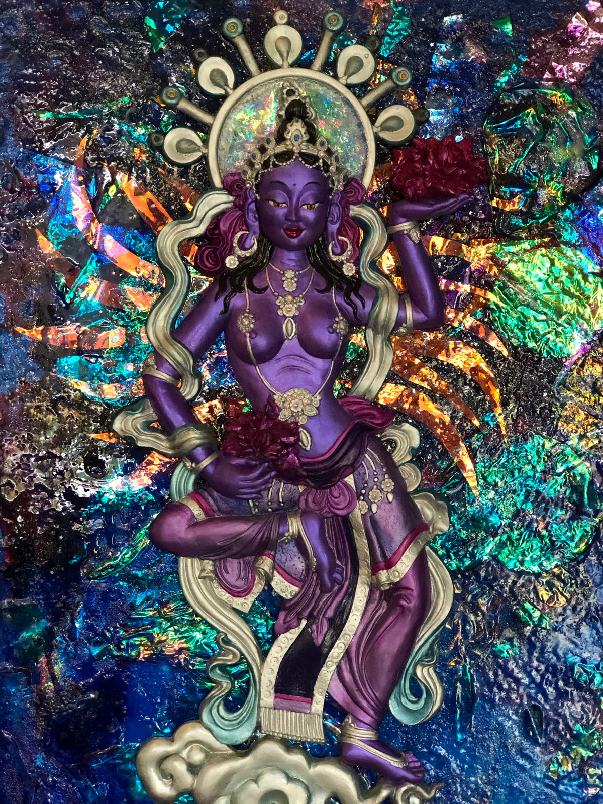 Up close pic of galactic Aurora goddess