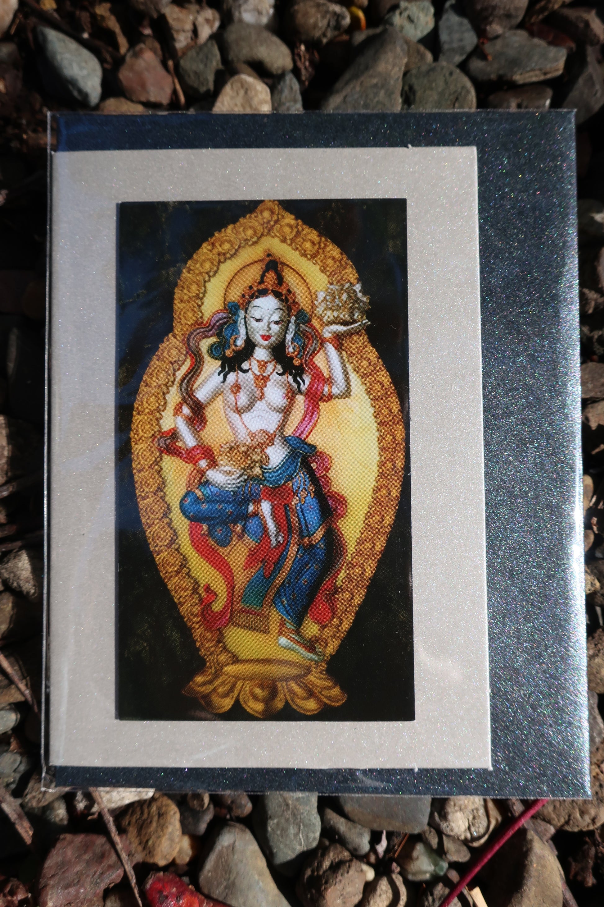 goddess greeting card ~ magnet front ~ small buddhist card