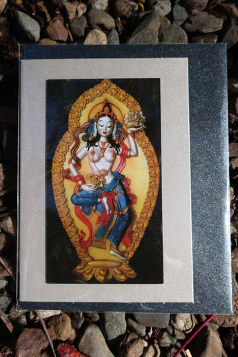 goddess greeting card ~ magnet front ~ small buddhist card