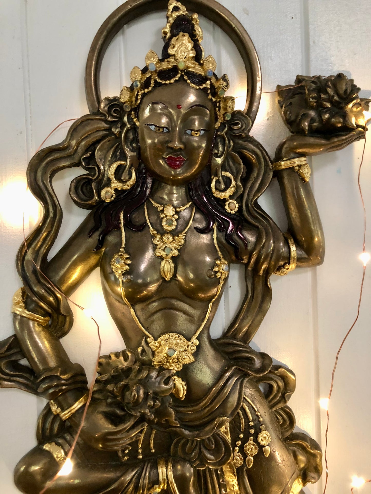 Bronze Offering Goddess - investment cast - original artwork