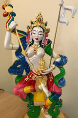 Buddhist Statue-Princess Mandarava ~ white/rainbow