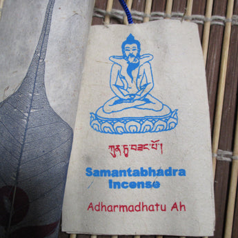 Tibetan Incense ~ Samantabhadra Buddha Incense ~ decorated with bodhi leaf 