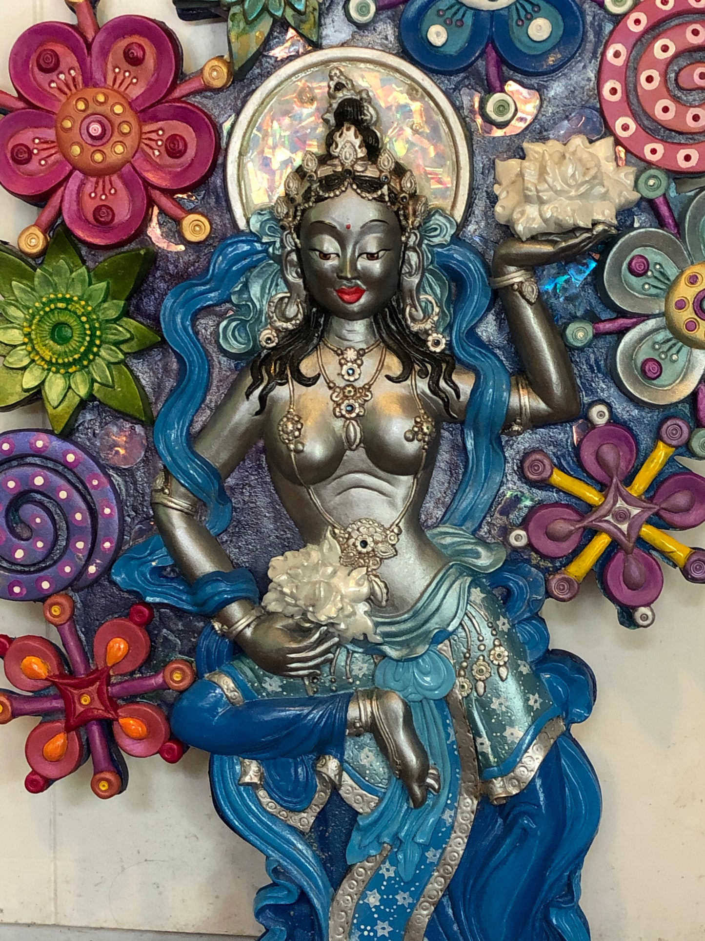 Moonflower Goddess - multidimensional original artwork