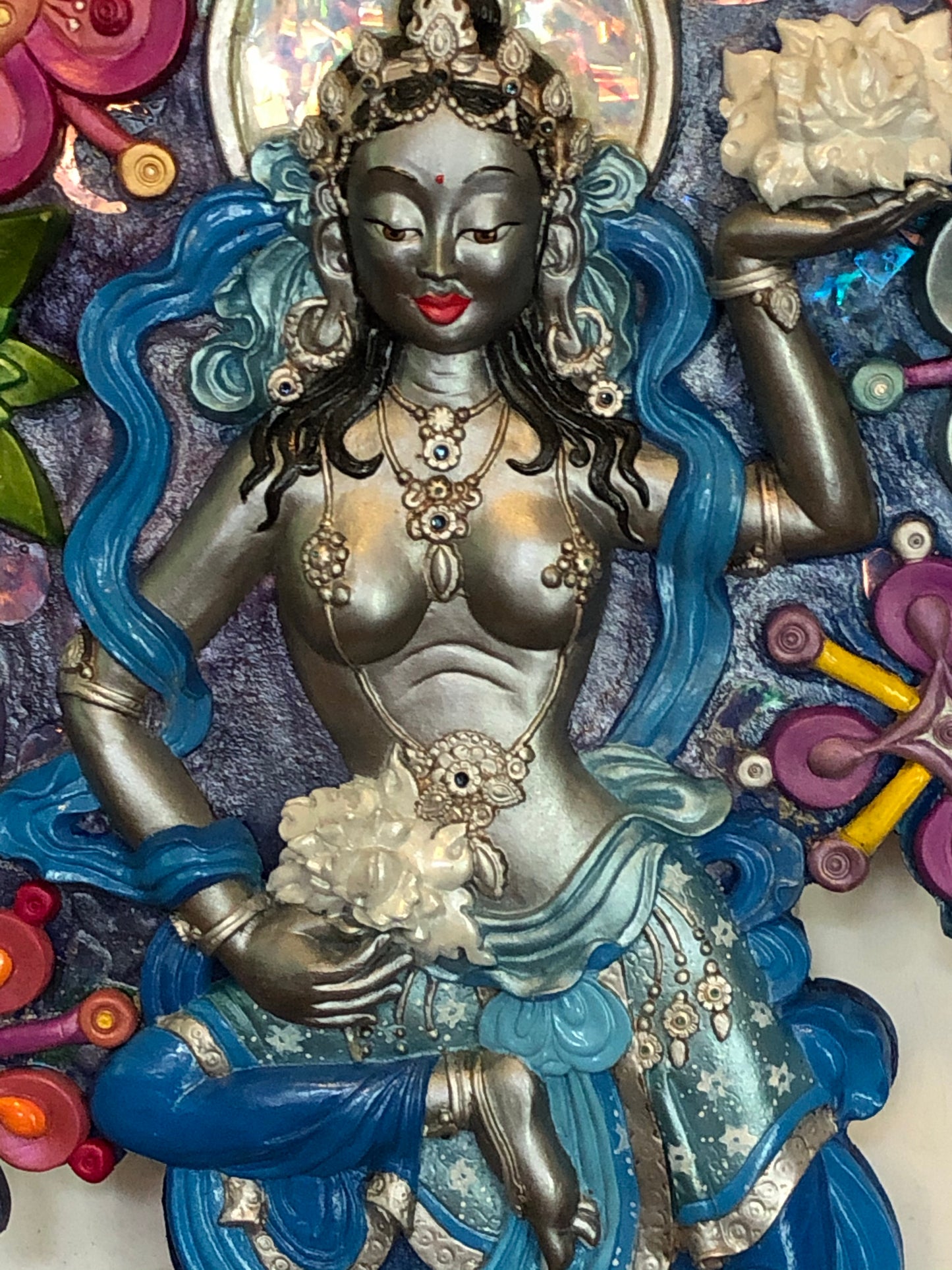 Moonflower Goddess - multidimensional original artwork
