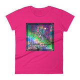 Women's short sleeve t-shirt ~ Rainbow Goddess psychedelia
