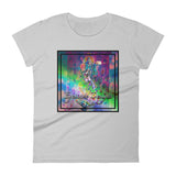 Women's short sleeve t-shirt ~ Rainbow Goddess psychedelia