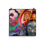 psychedelic buddhist Goddess art printed on matte archival paper