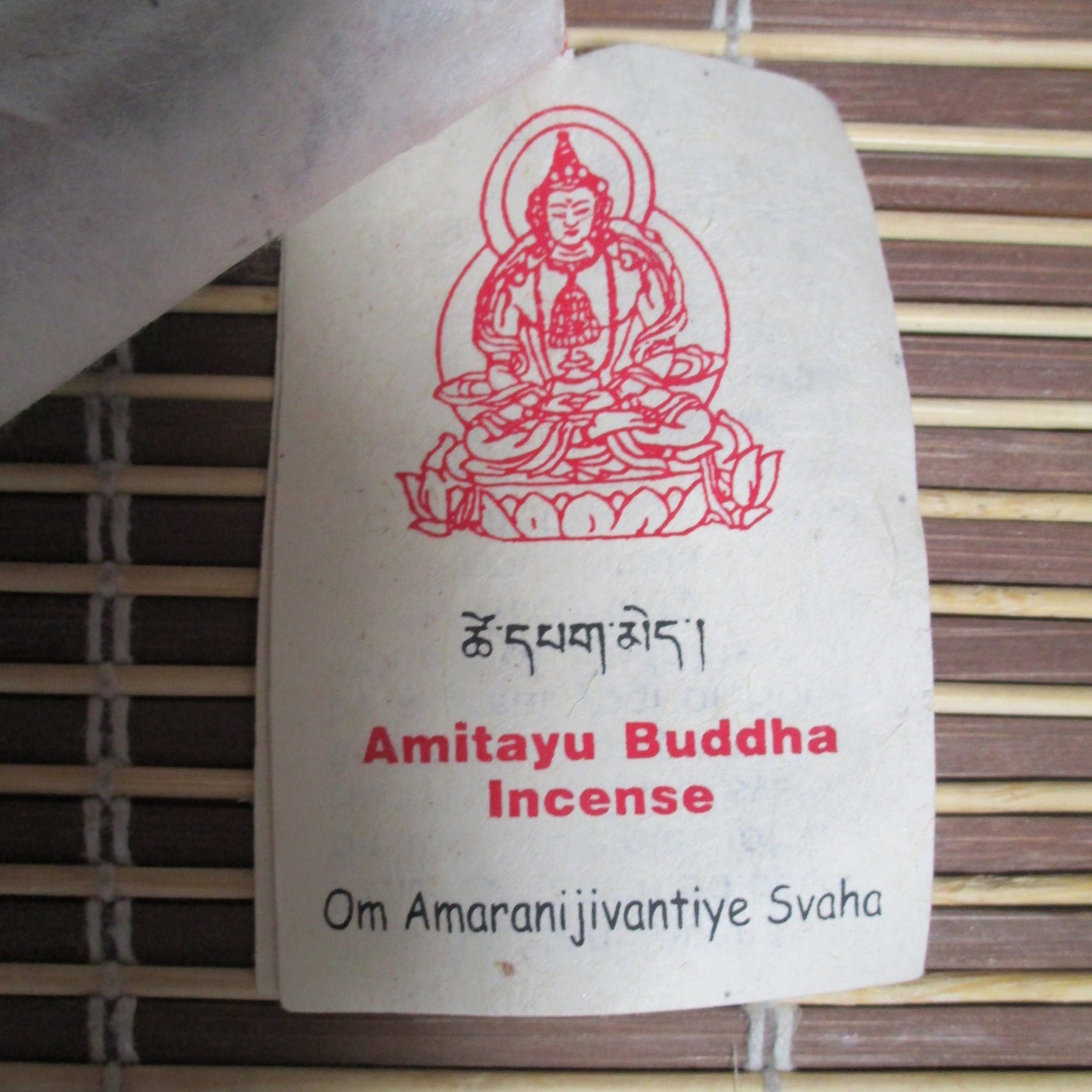 Incense~Tibetan - all natural, Amitayas Buddha